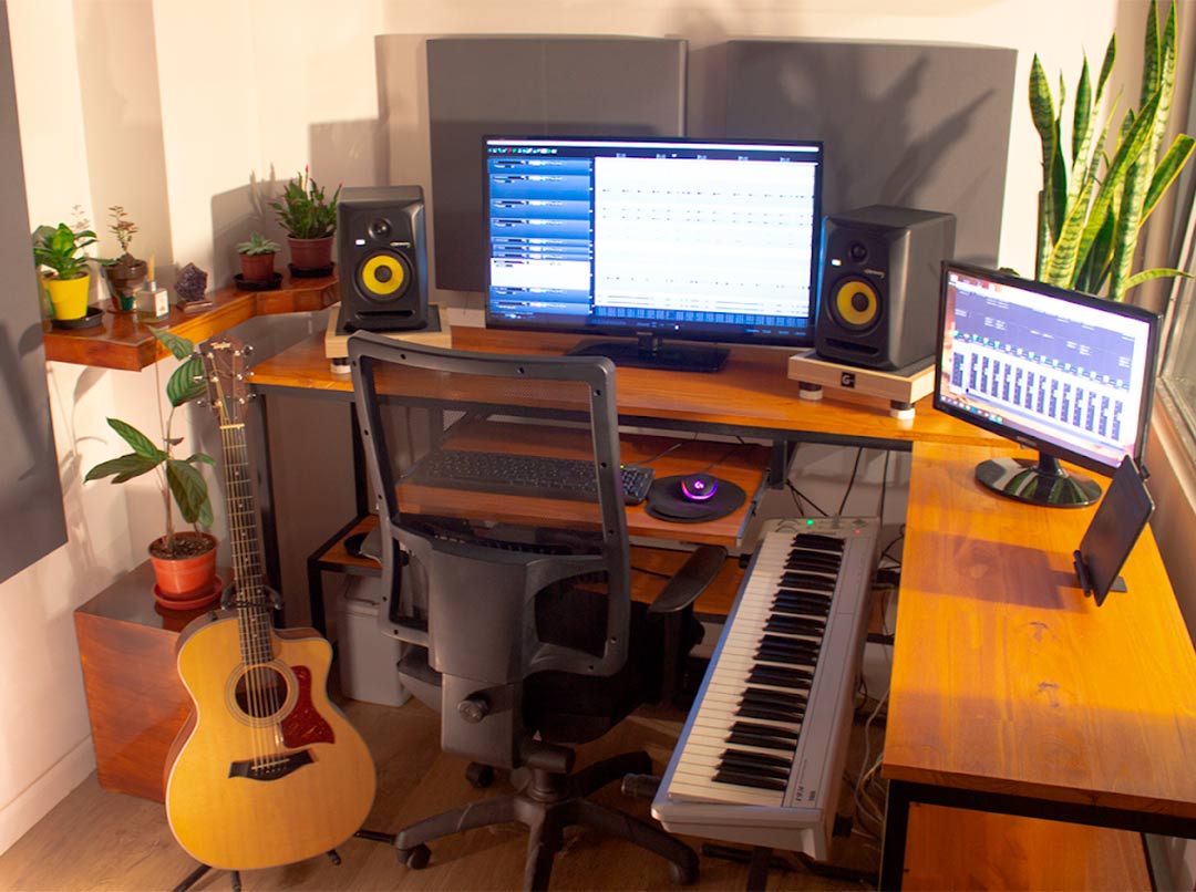 Sala de control del estudio